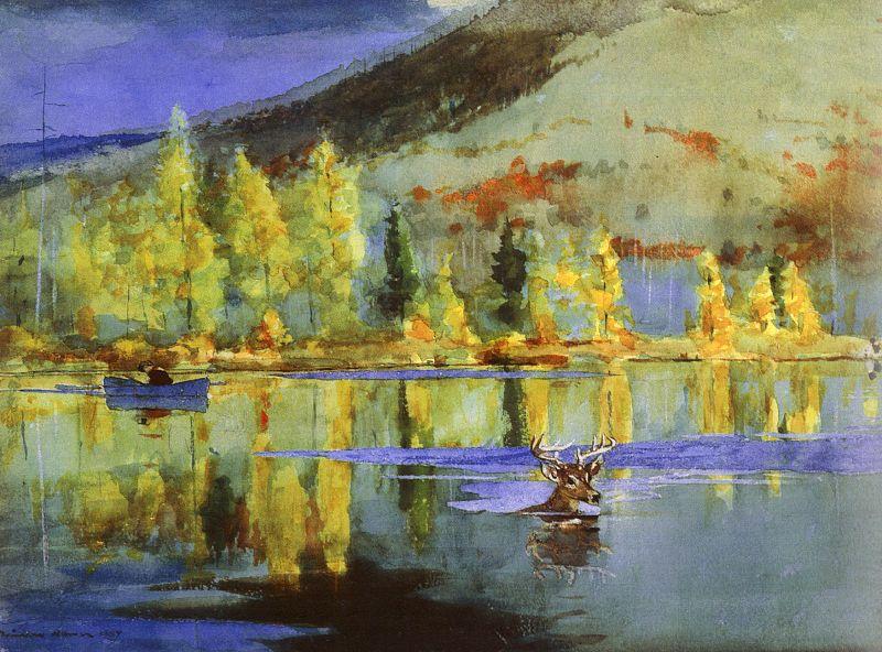 Winslow Homer An October Day Sweden oil painting art